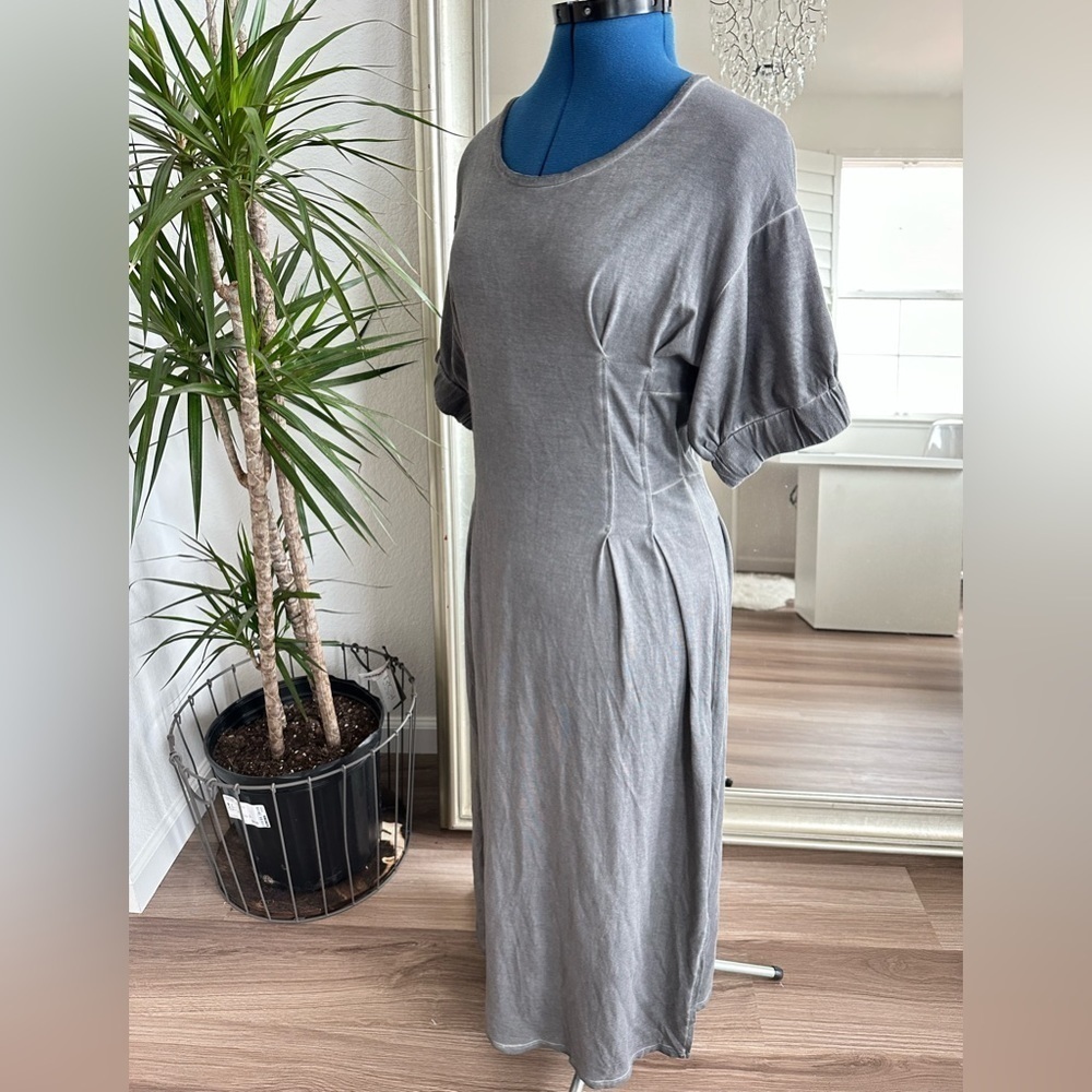 Anthropologie Holding Horses Grey Maxi Long Dress Size XS